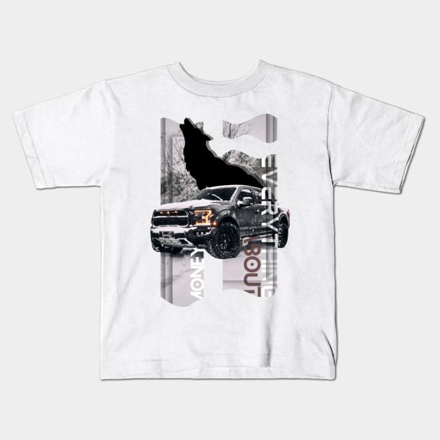 Ford Raptor Kids T-Shirt by AER46_Designverse